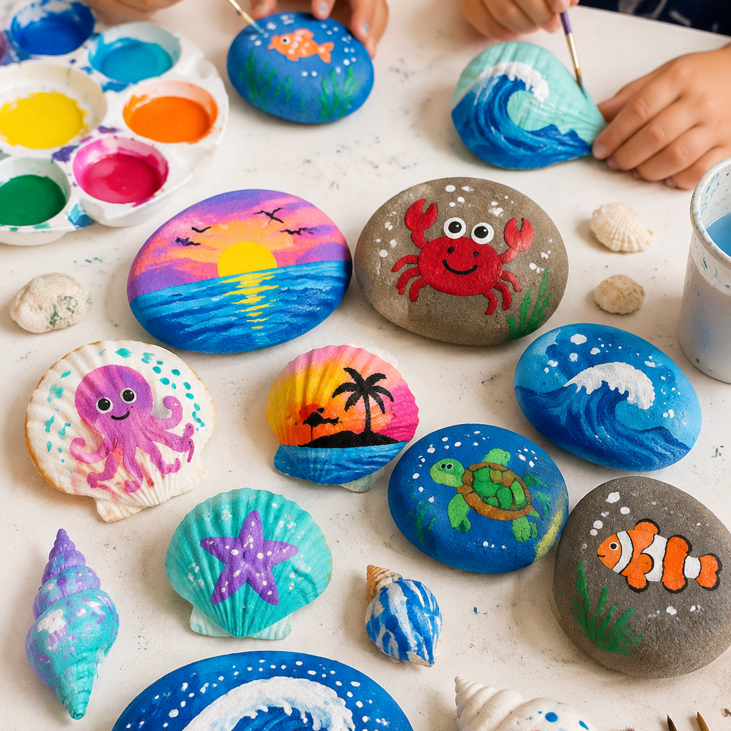 24 Seashell Crafts for Kids That Feel Beachy