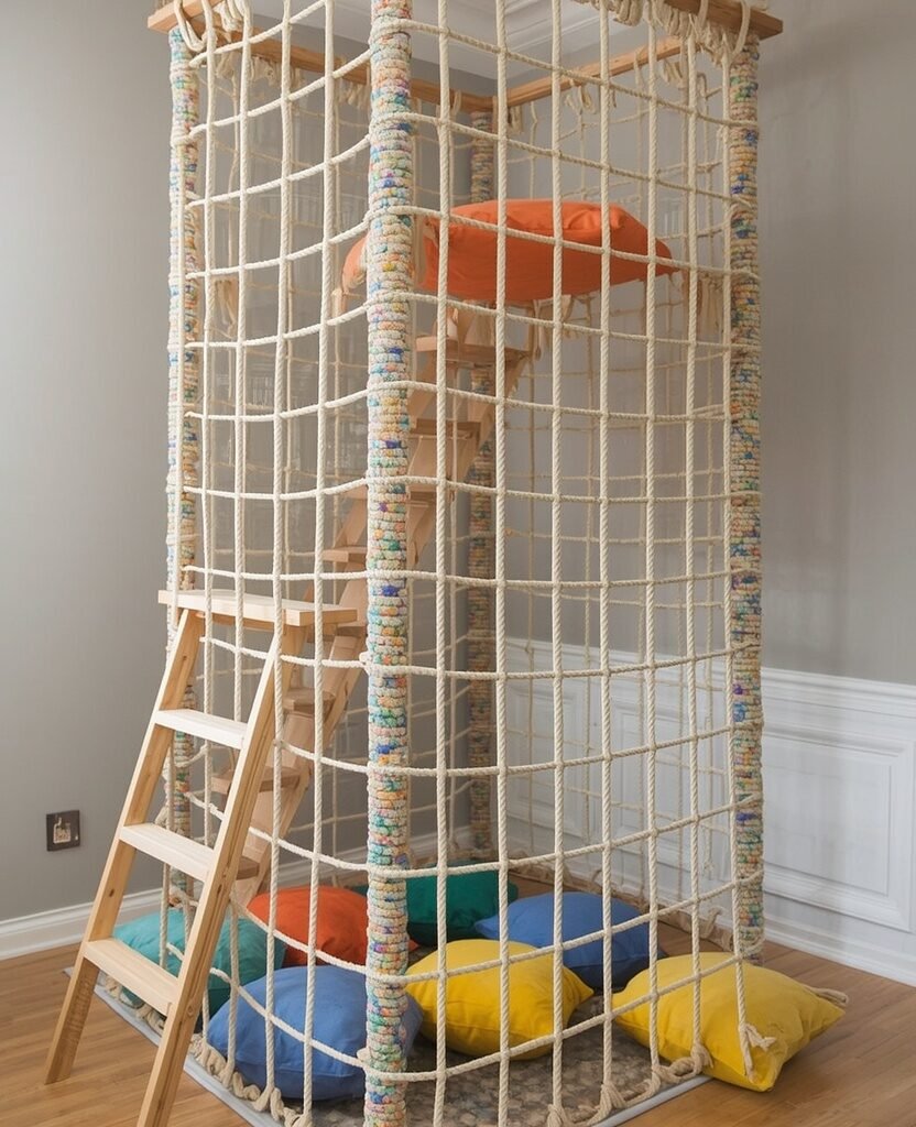 24 Indoor Jungle Gym Playroom Ideas for Kids